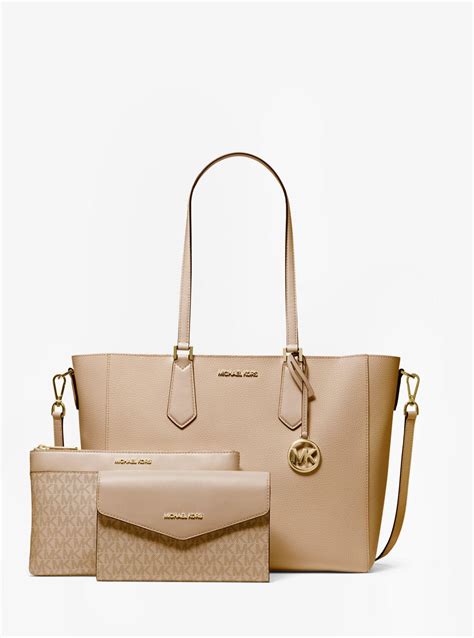 michael kors kimberley 3 in 1 tote|kimberly tote bag set.